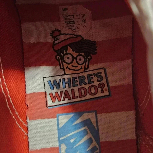 Vans X Where's Waldo International Stripes Old Skool Kids Sneakers Shoes 1.5 - Picture 13 of 14